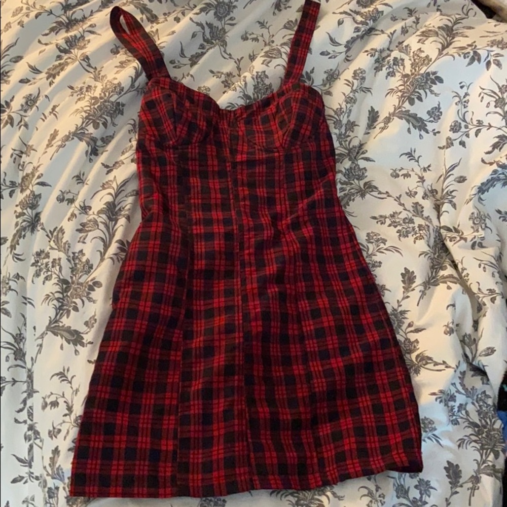 Tartan bodycon dress